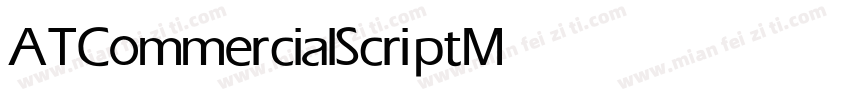 ATCommercialScript Medium字体转换